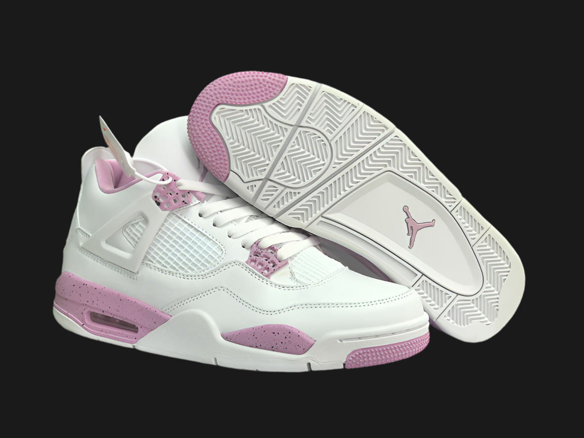 Jordan Retro 4 Pink Oreo Gio Sneakrs