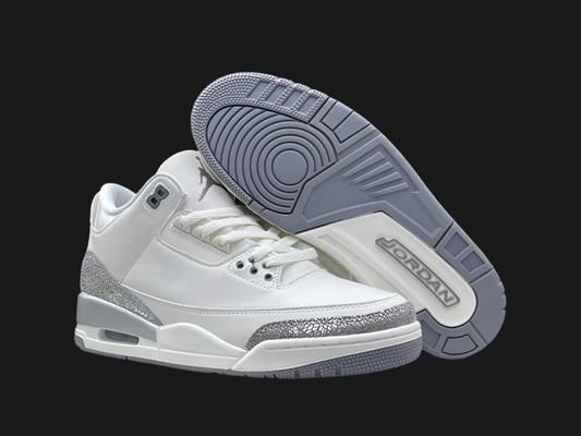 Jordan Retro 3 ‘ Sail Metallic Silver’